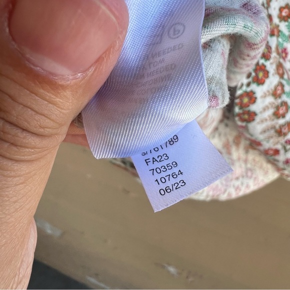 LOFT Floral Long Sleeve Top - Size S - Floral Modest Casual Office - Picture 7 of 8